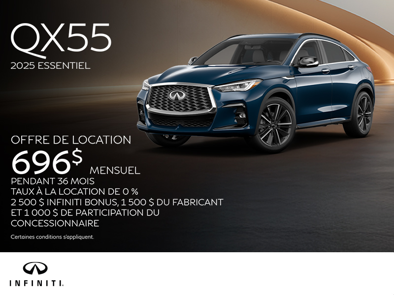 Procurez-vous le INFINITI QX55 2025!
