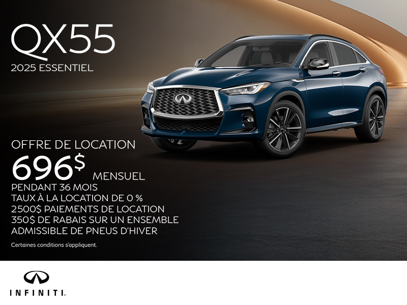 Procurez-vous le INFINITI QX55 2025!