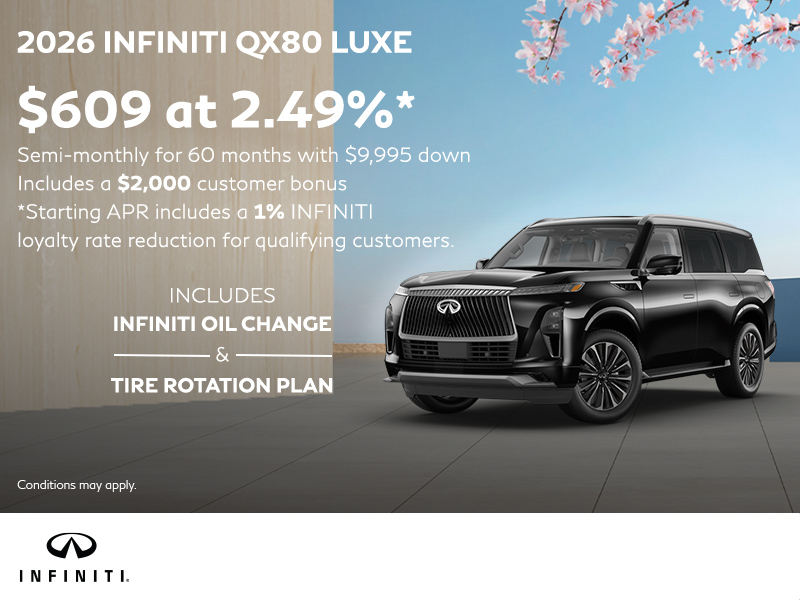Get the 2026 INFINITI QX80!