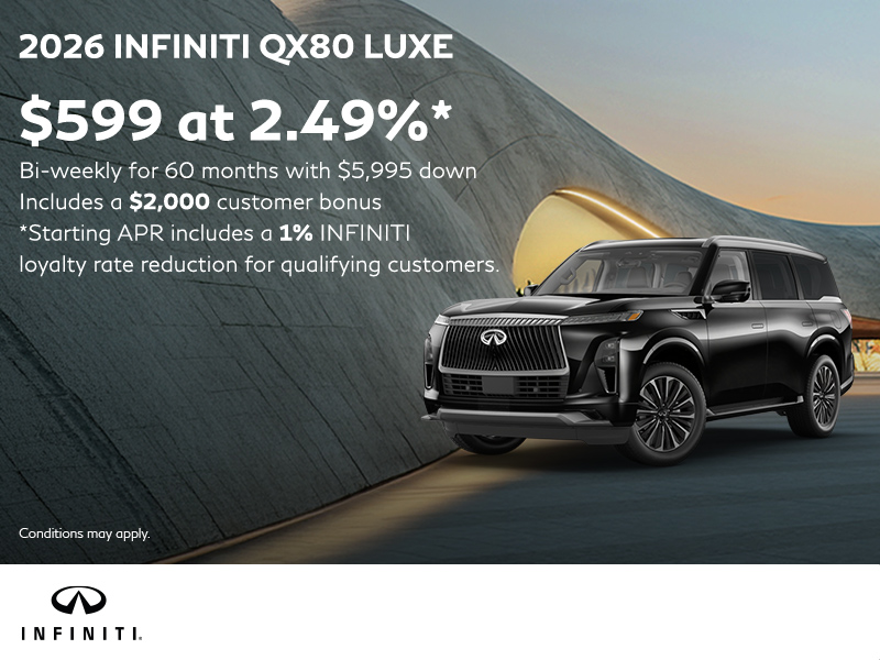 Get the 2026 INFINITI QX80!