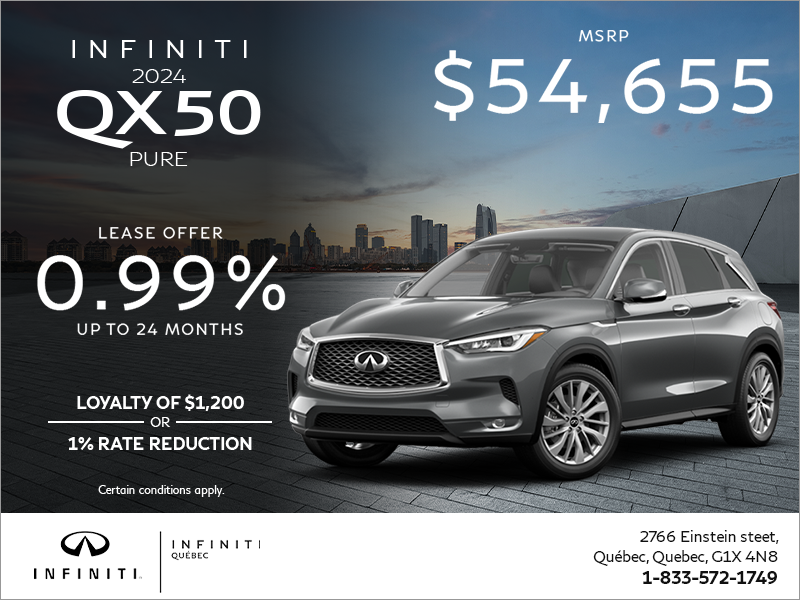 Get the 2024 INFINITI QX50!