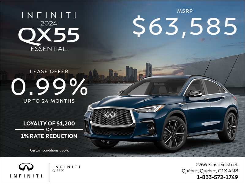 Get the 2024 INFINITI QX55!