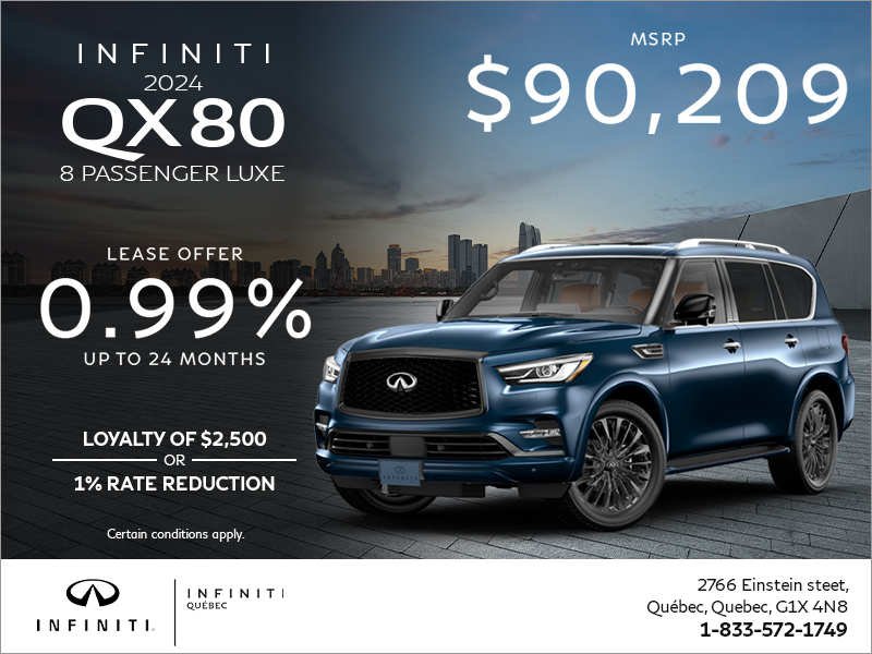 Get the 2024 INFINITI QX80!