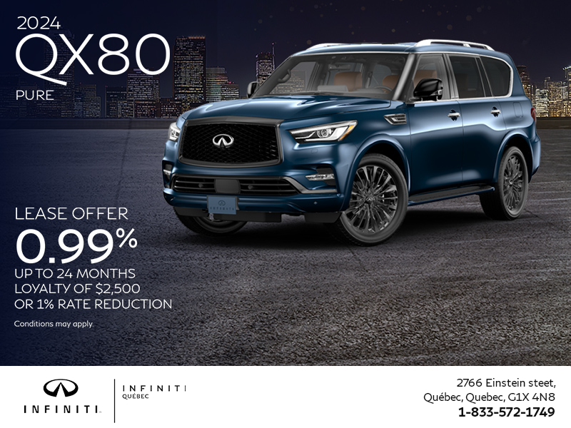 Get the 2024 INFINITI QX80!