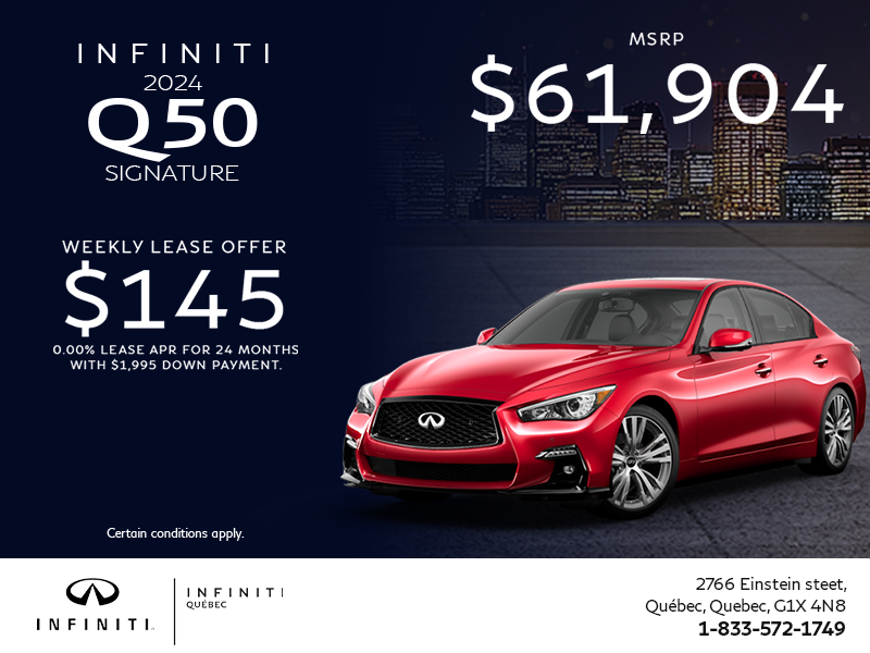 Get the 2024 INFINITI Q50!