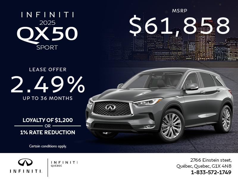 Get the 2025 INFINITI QX50!