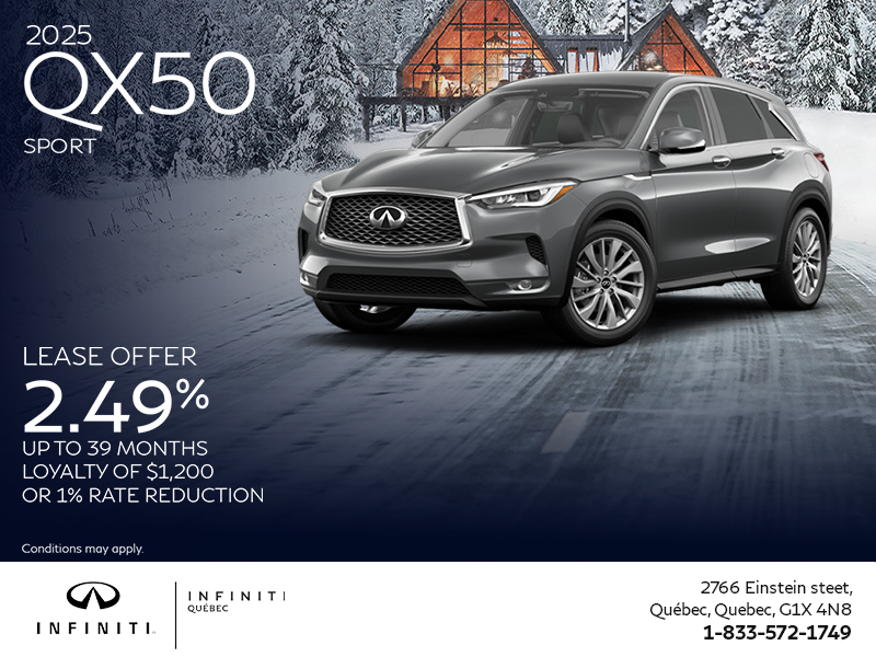 Get the 2025 INFINITI QX50!