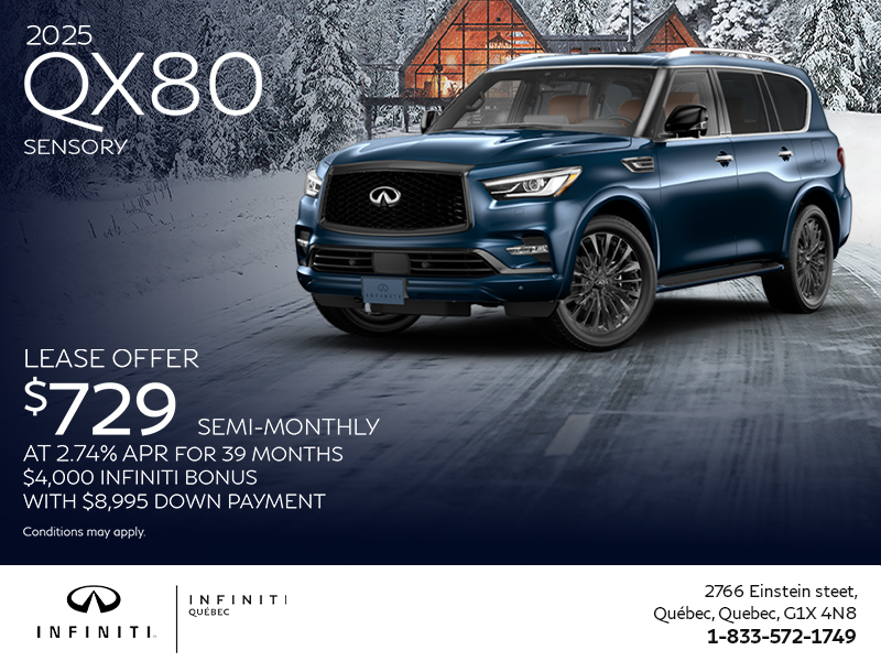 Get the 2025 INFINITI QX80!