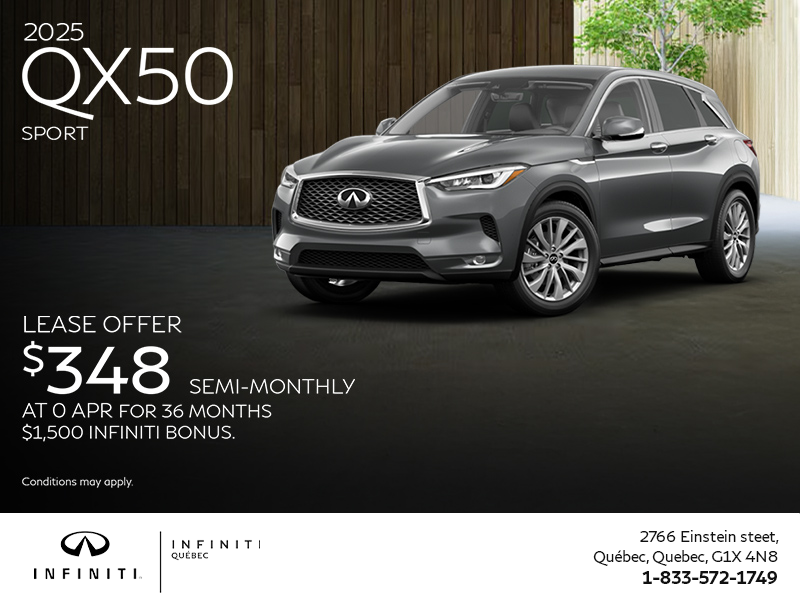 Get the 2025 INFINITI QX50!