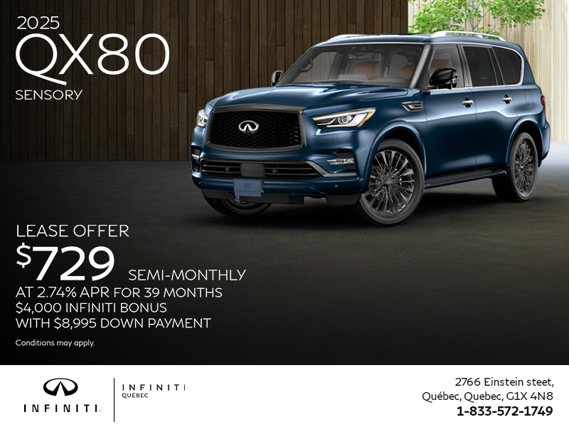 Get the 2025 INFINITI QX80!