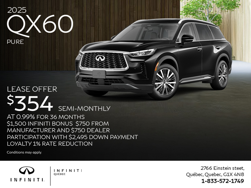 Get the 2025 INFINITI QX60!