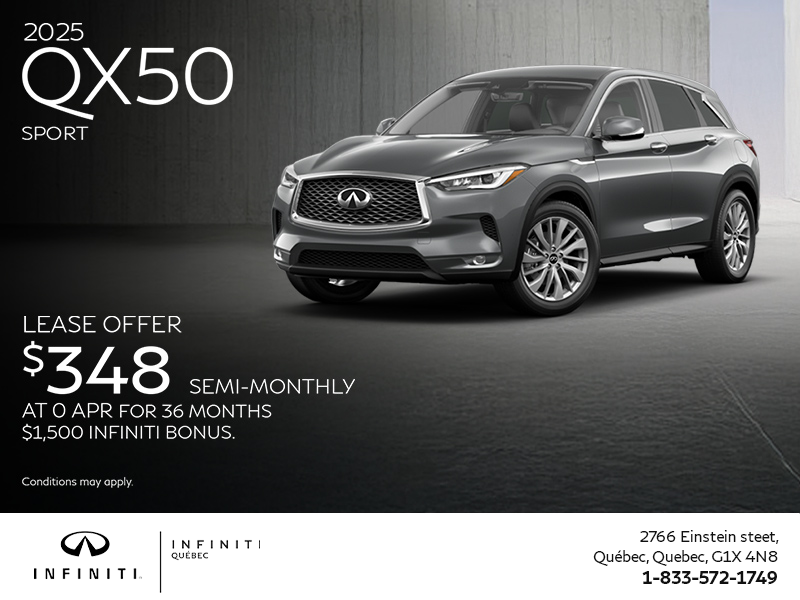 Get the 2025 INFINITI QX50!