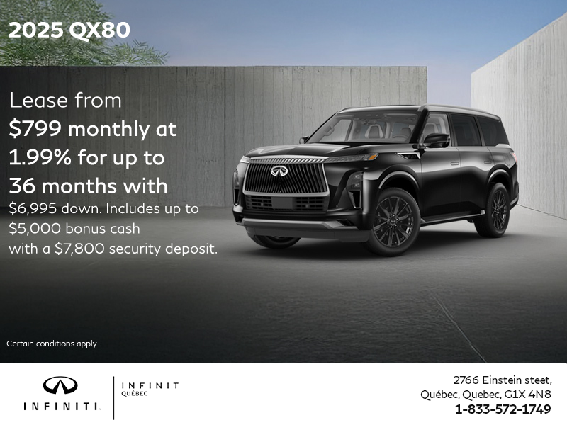 Get the 2025 INFINITI QX80!