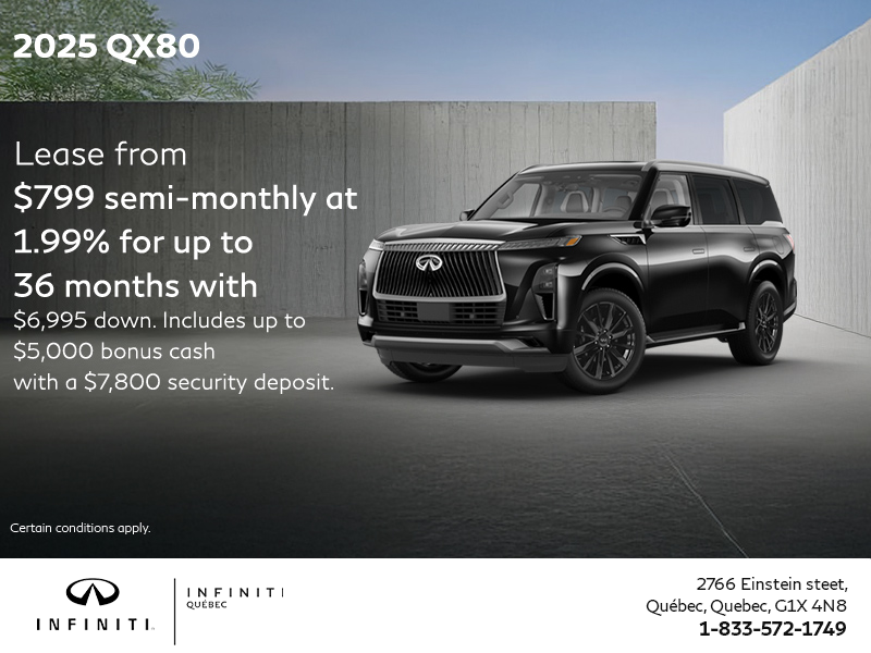 Get the 2025 INFINITI QX80!