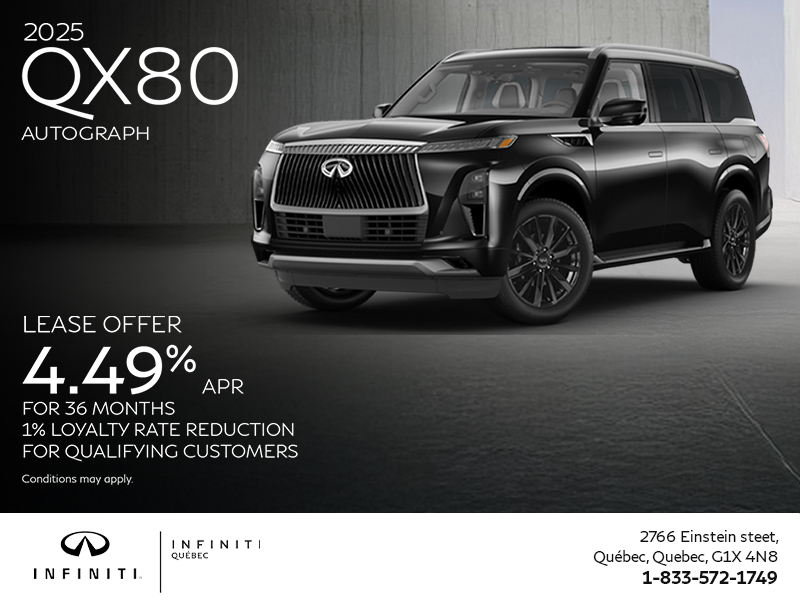 Get the 2025 INFINITI QX80!