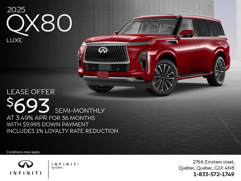 Get the 2025 INFINITI QX80!