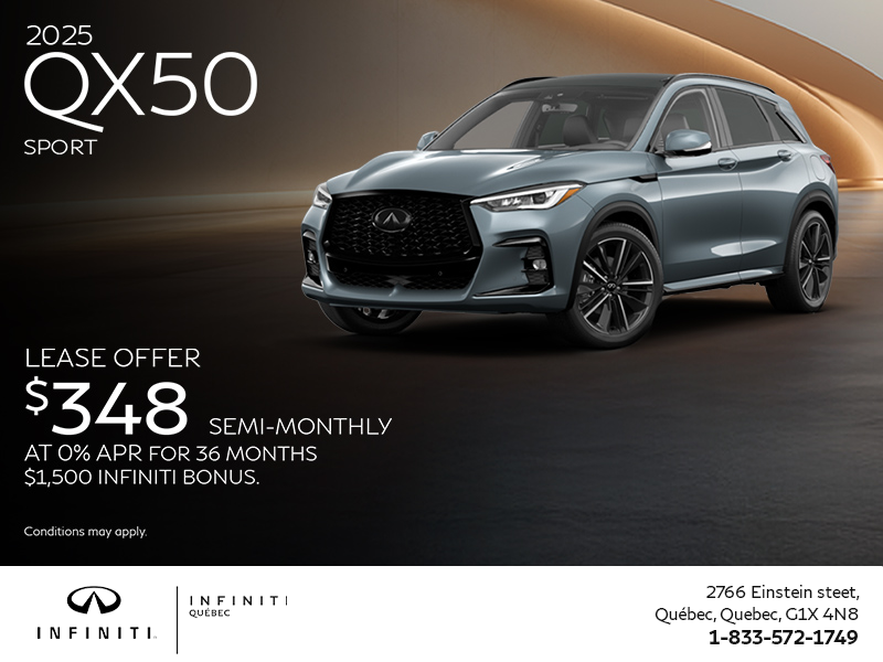 Get the 2025 INFINITI QX50!