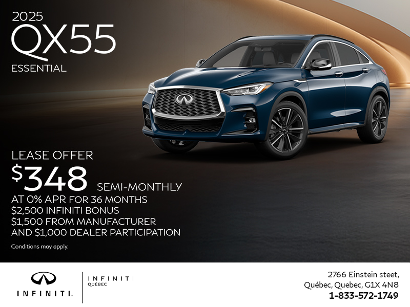 Get the 2025 INFINITI QX55!