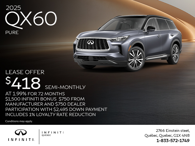 Get the 2025 INFINITI QX60!