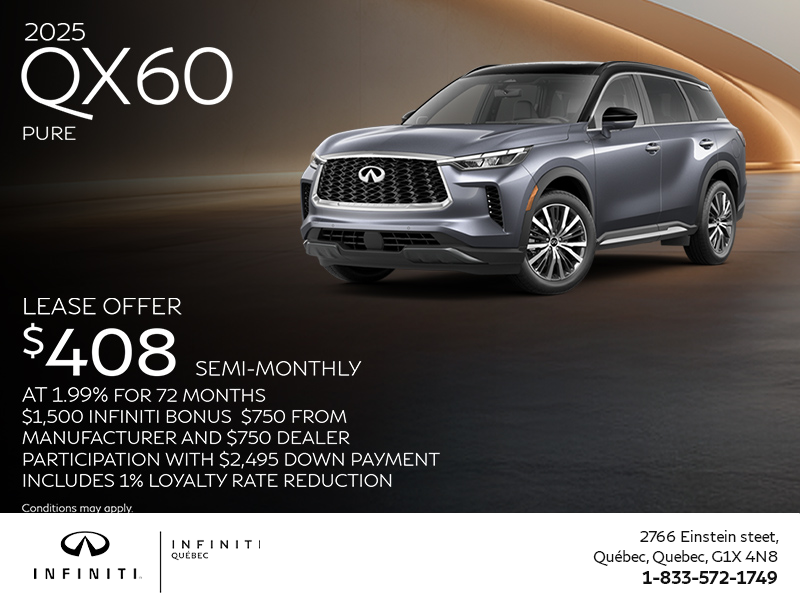 Get the 2025 INFINITI QX60!