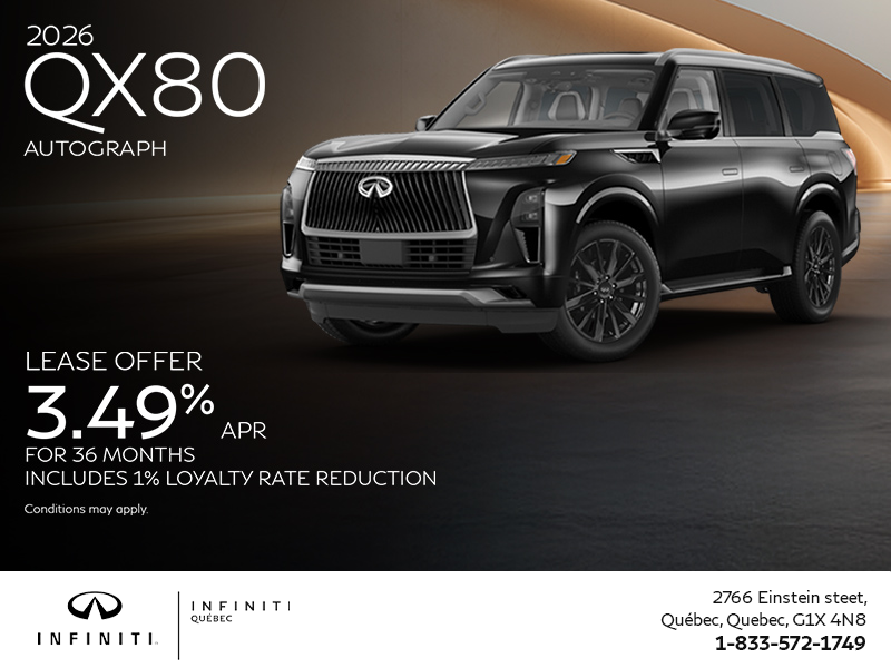 Get the 2026 INFINITI QX80!