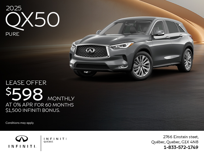 Get the 2025 INFINITI QX50!