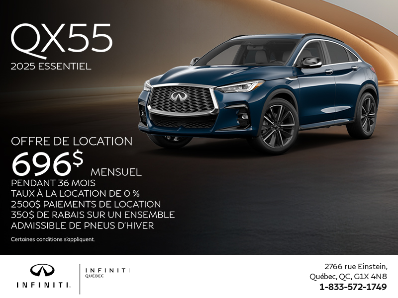Procurez-vous le INFINITI QX55 2025!