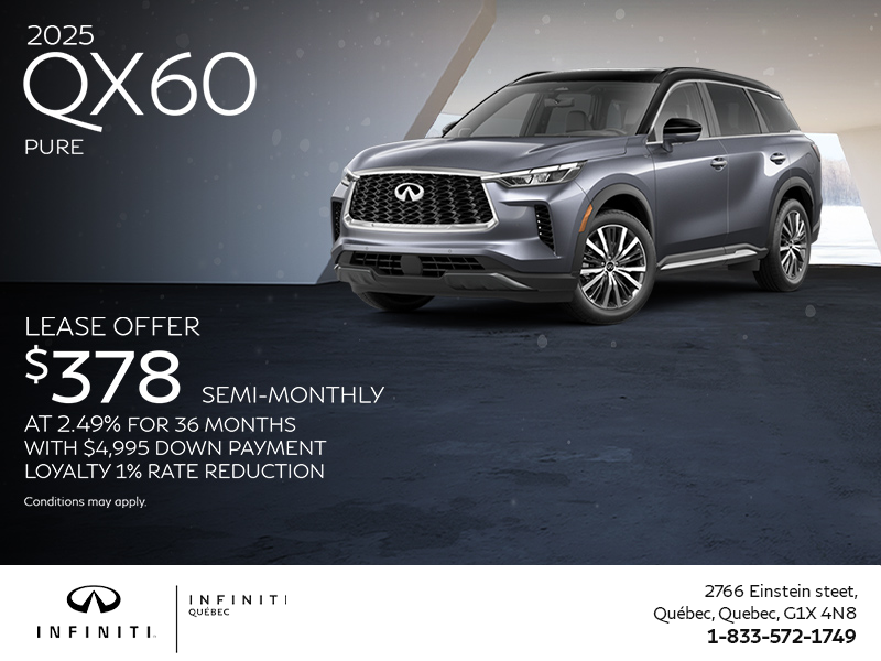 Get the 2025 INFINITI QX60!