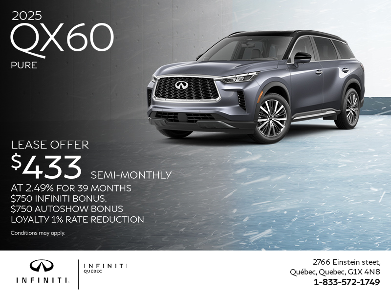 Get the 2025 INFINITI QX60!