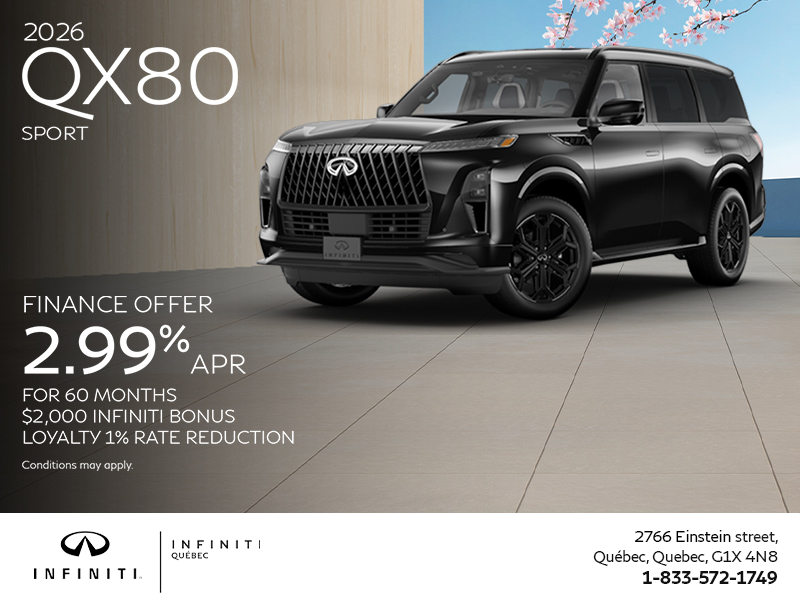 Get the 2026 INFINITI QX80!