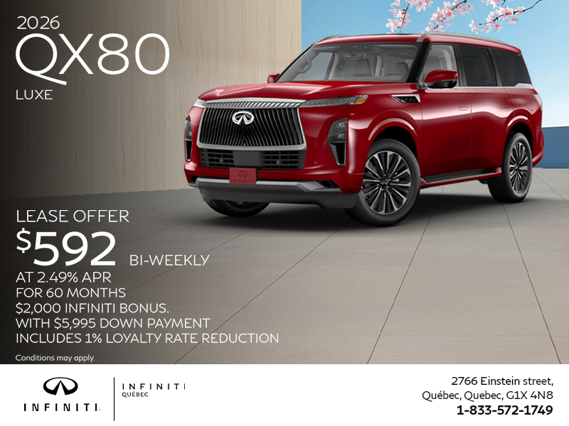 Get the 2026 INFINITI QX80!