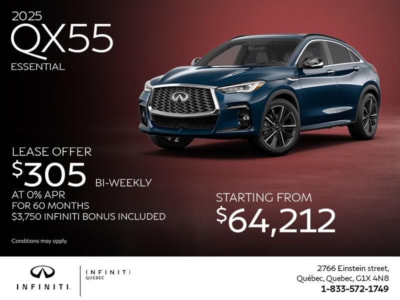 Get the 2025 INFINITI QX55!