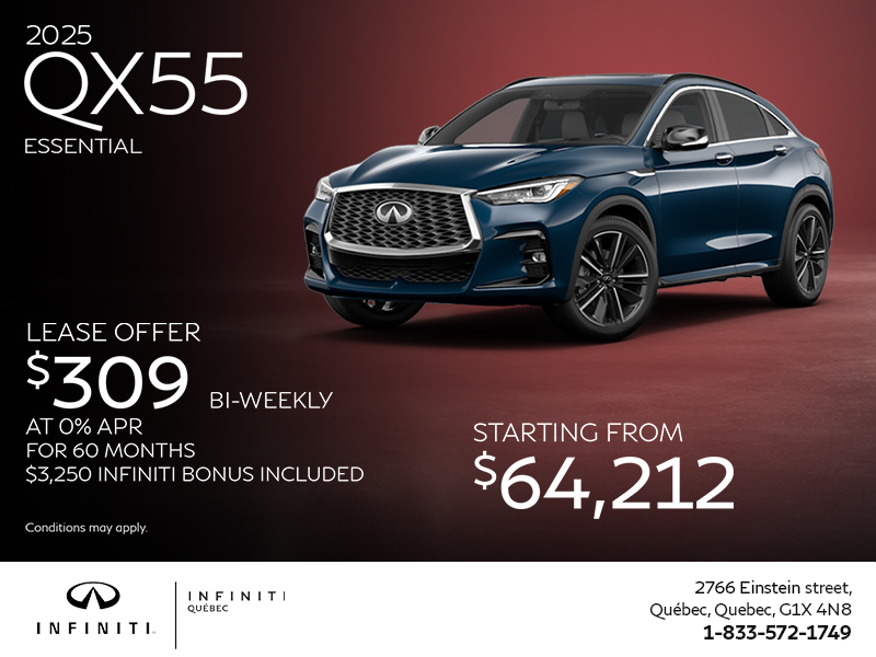 Get the 2025 INFINITI QX55!