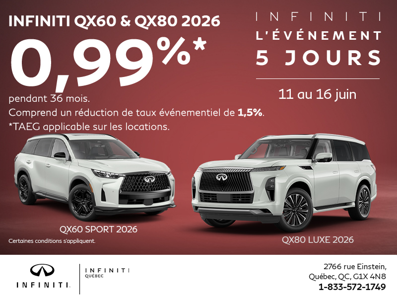 L'événement mensuel INFINITI