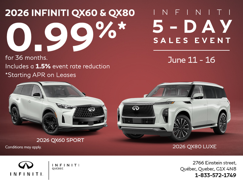 The INFINITI Monthly Event