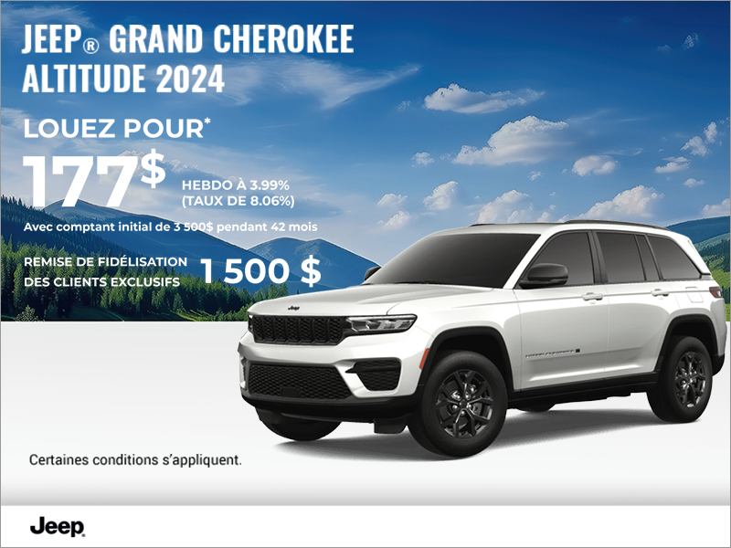 Conduisez un Jeep Grand Cherokee 2024