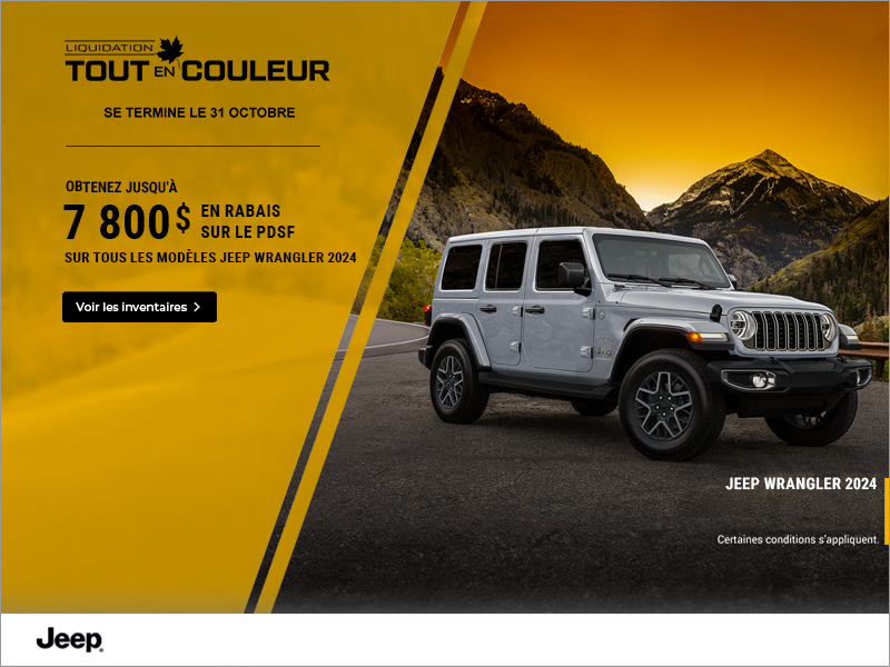 Conduisez un Jeep Wrangler 2024!