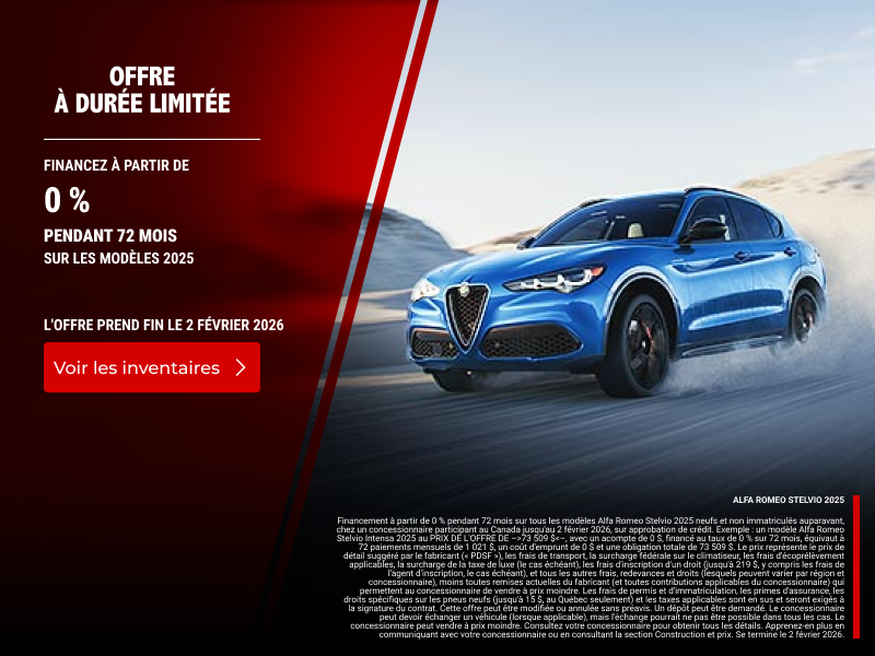 L'événement mensuel Alfa Romeo