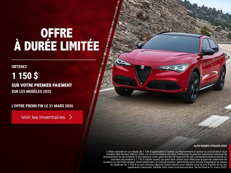 L'événement mensuel Alfa Romeo