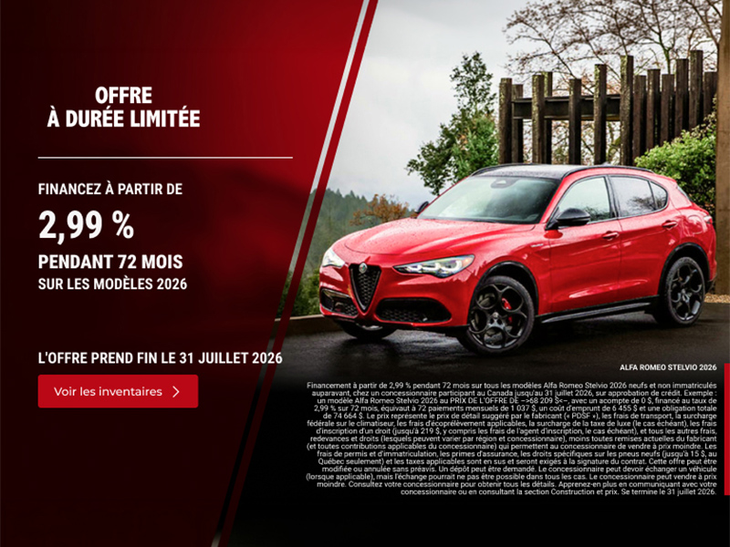 Alfa Romeo Stelvio 2026