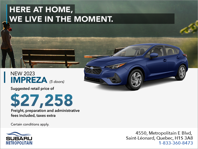 Get the 2023 Impreza!