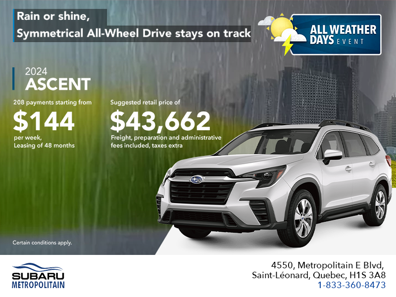 Get the 2024 Ascent today!