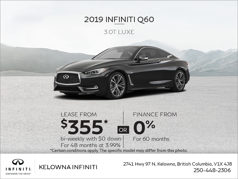 2019 Q60 3.0T Luxe