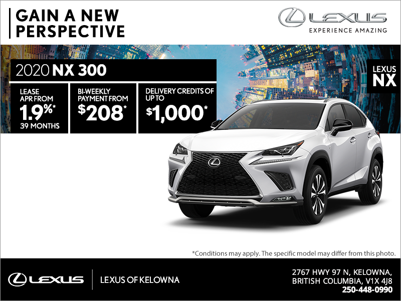 Get the 2020 Lexus NX 300 today!