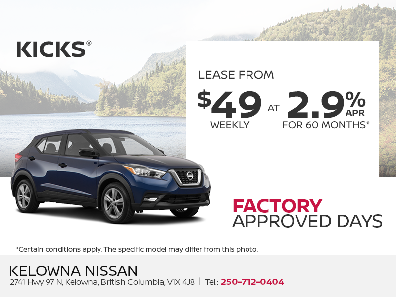 Get the 2019 Nissan Kicks Today!