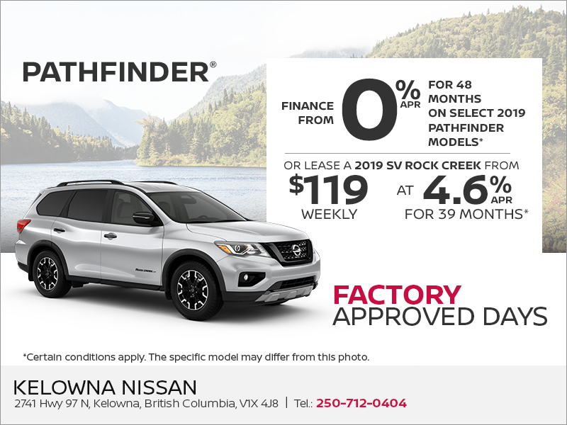 Get the 2019 Nissan Pathfinder Today!