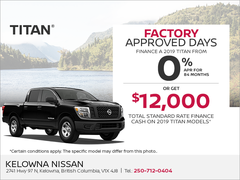 Get the 2019 Nissan Titan Today!
