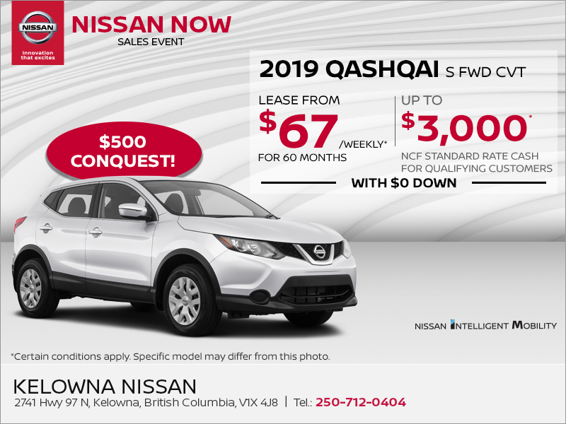 Get the 2019 Nissan Qashqai Today!