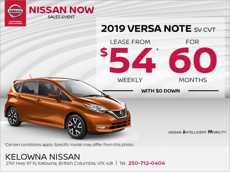 Get the 2019 Nissan Versa Note