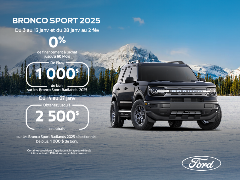 Ford Bronco Sport 2025